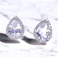 Orecchini Stocco Gioielli Donna in Argento Zircone ORA 411 - ORA 411